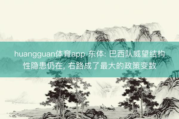 huangguan体育app 东体: 巴西队威望结构性隐患仍在, 右路成了最大的政策变数